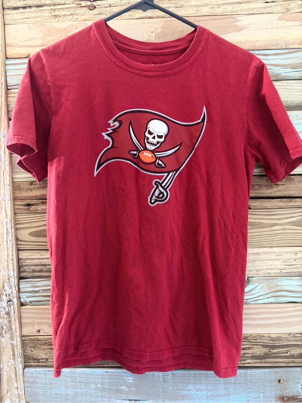 Tampa Bay Buccaneers Tom Brady #12 Fanatics T-Shirt Red Size S